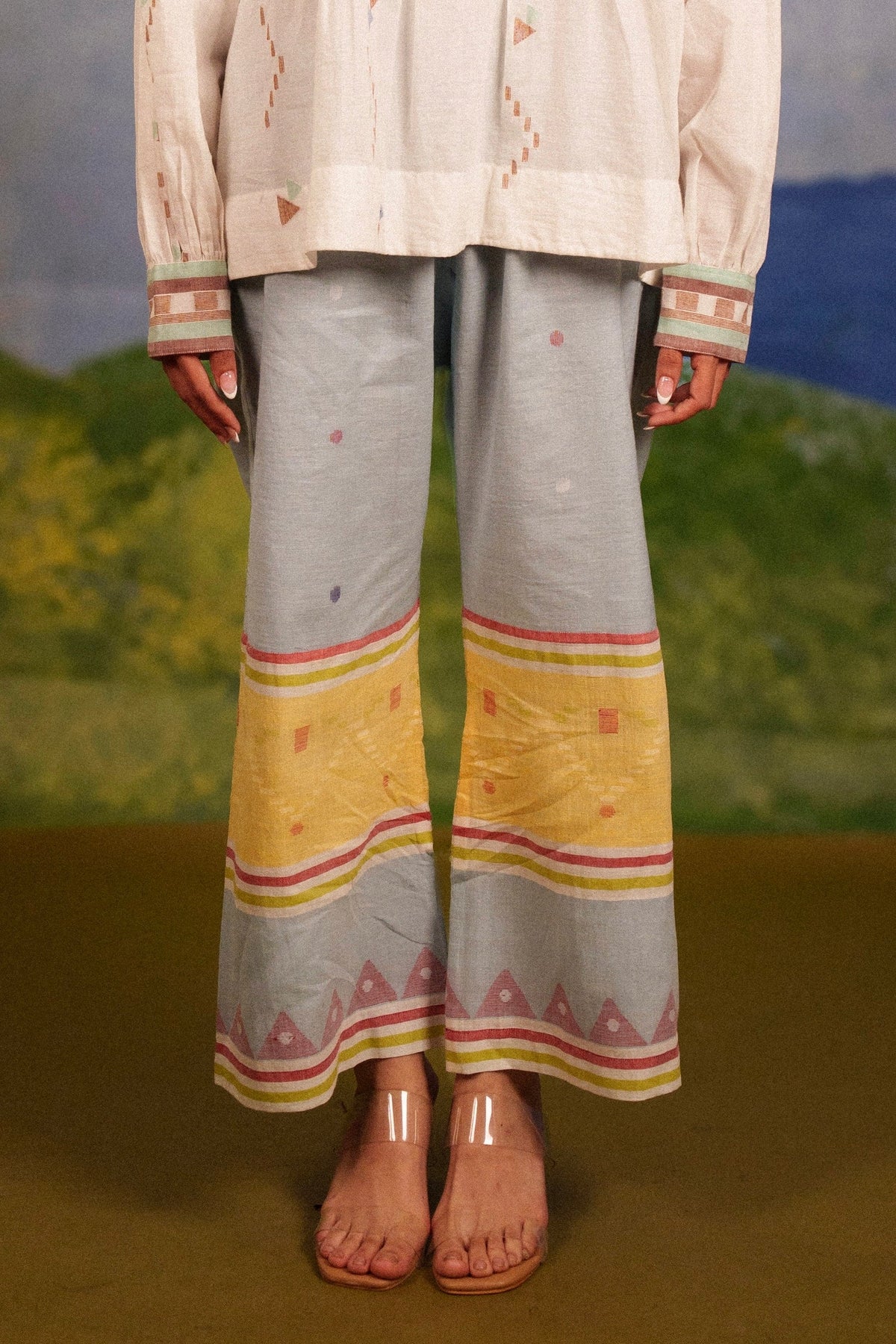 Dahlia Assymetrical Dress & Pants Set - CiceroniKurta Set, Everyday WearBhomra