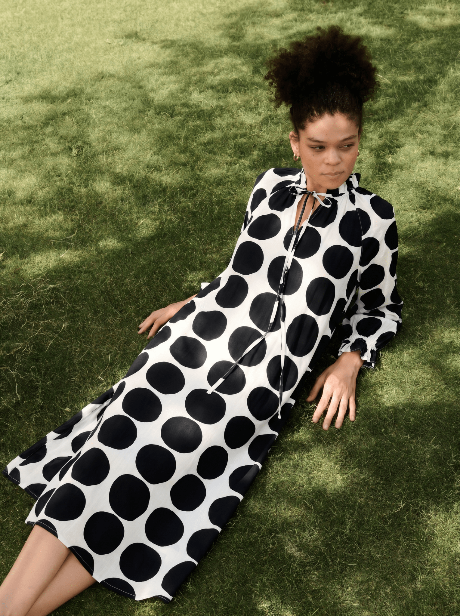 Daisy Dress - Black and Ecru Polka - CiceroniDressesRAAS Life