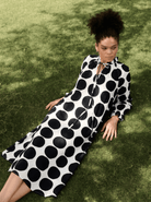 Daisy Dress - Black and Ecru Polka - CiceroniDressesRAAS Life
