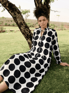 Daisy Dress - Black and Ecru Polka - CiceroniDressesRAAS Life