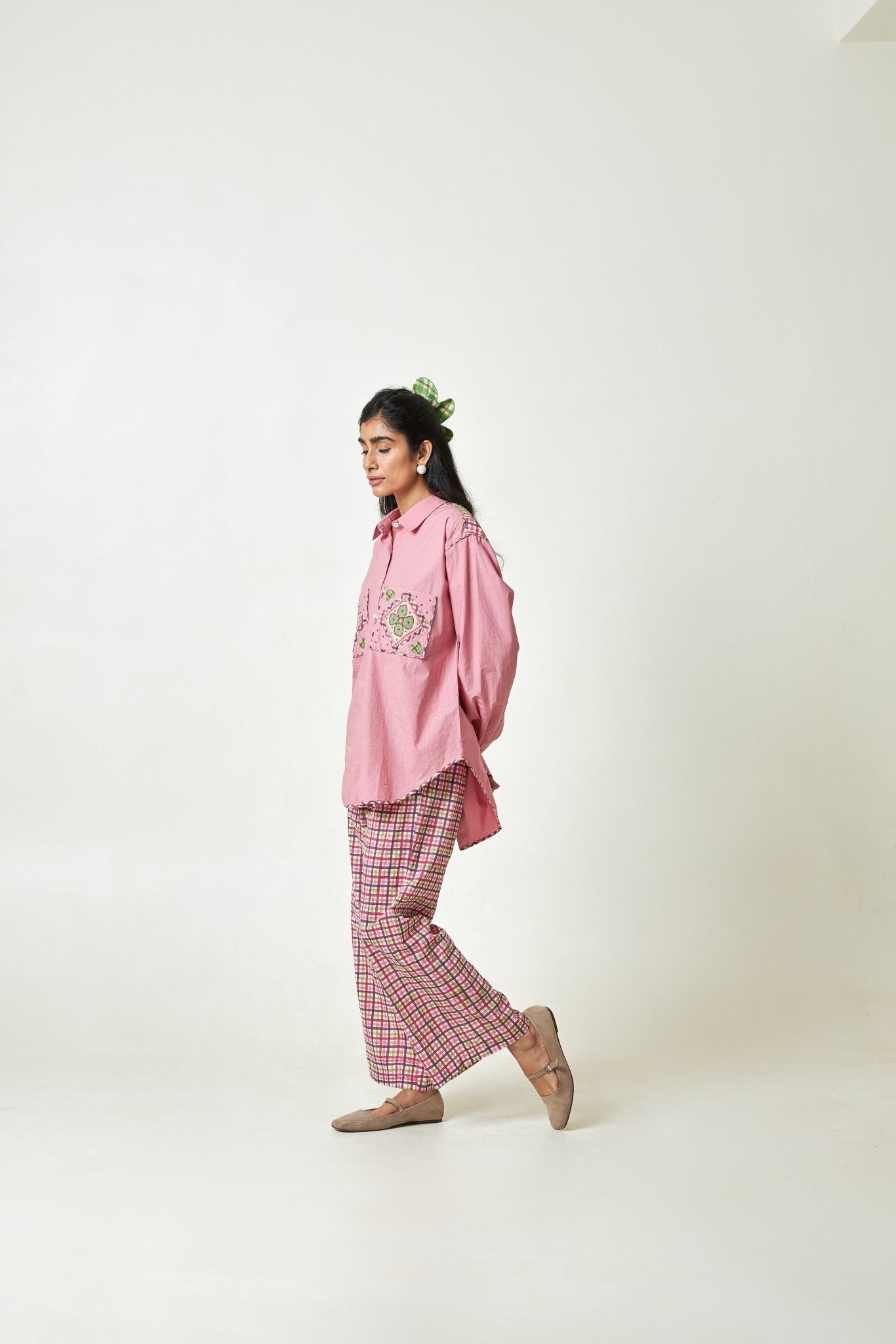 Daylight Rosé Embroidered Shirt - CiceroniShirtPants and Pajamas