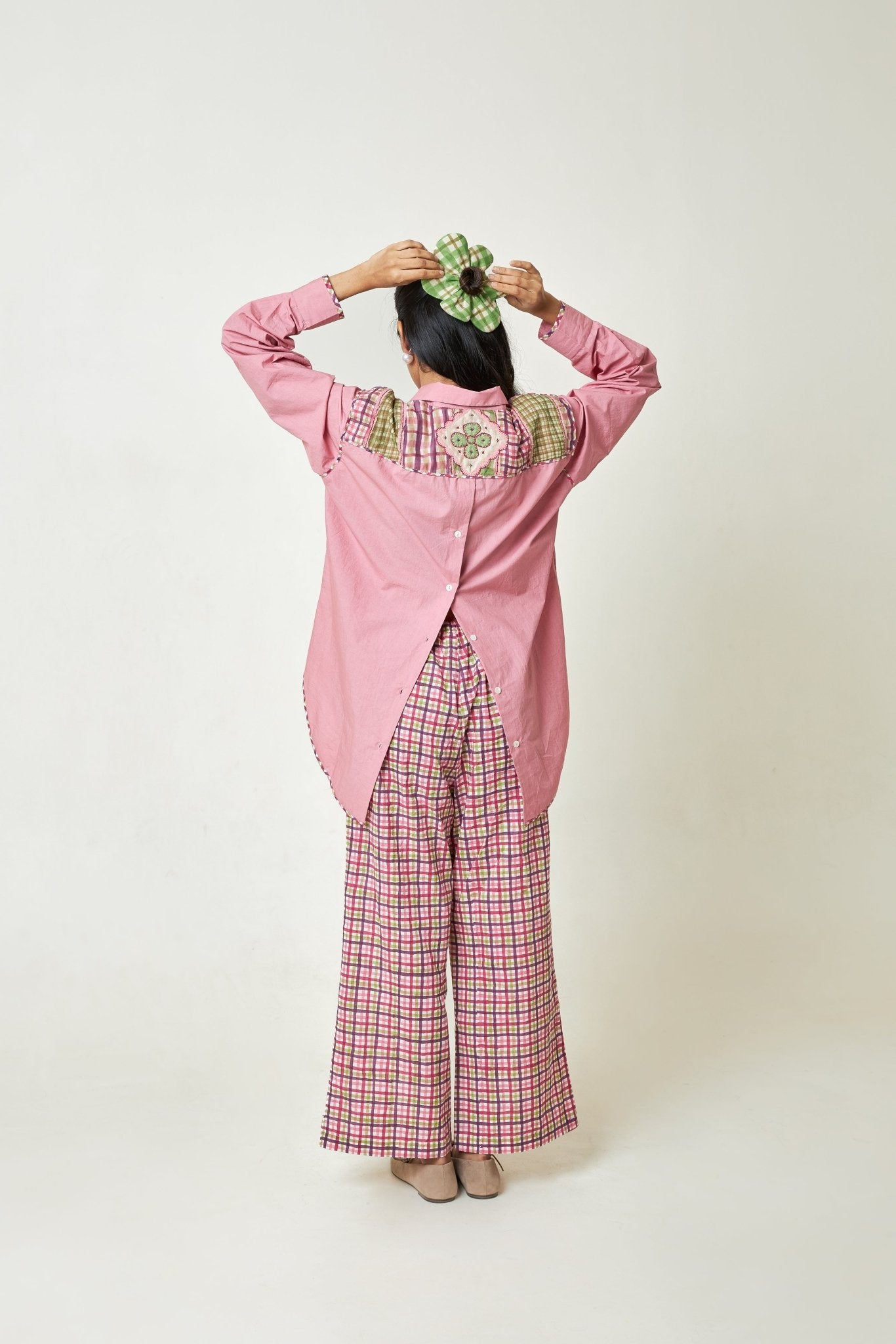 Daylight Rosé Embroidered Shirt - CiceroniShirtPants and Pajamas