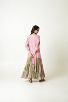 Daylily Block Printed Dress - CiceroniDressPants and Pajamas