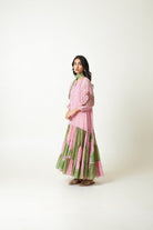 Daylily Block Printed Dress - CiceroniDressPants and Pajamas
