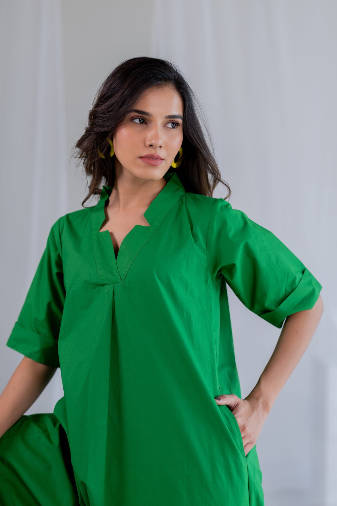 Deep Moss Kurta Set - CiceroniKurta Set, Everyday WearSilai Studio