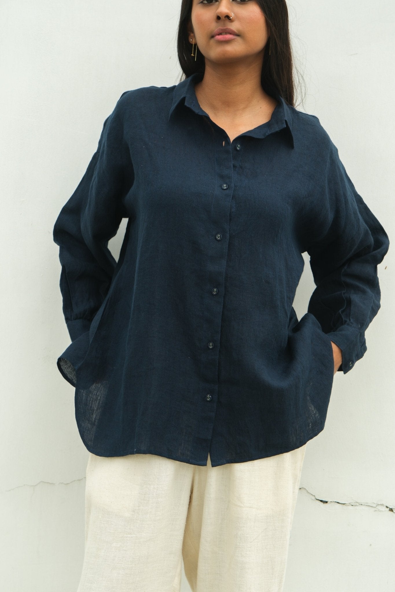 Deepest Blues Oversized Shirt - CiceroniWomen Shirtswith N.