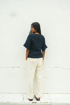 Deepest Blues Wrap Top - CiceroniTopswith N.