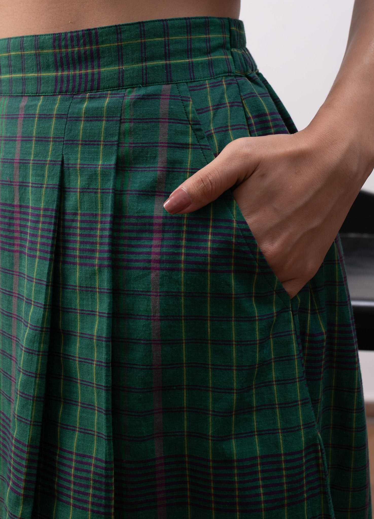 Delaunay Layered Set - Madras Checks - CiceroniSkirt SetHiranya