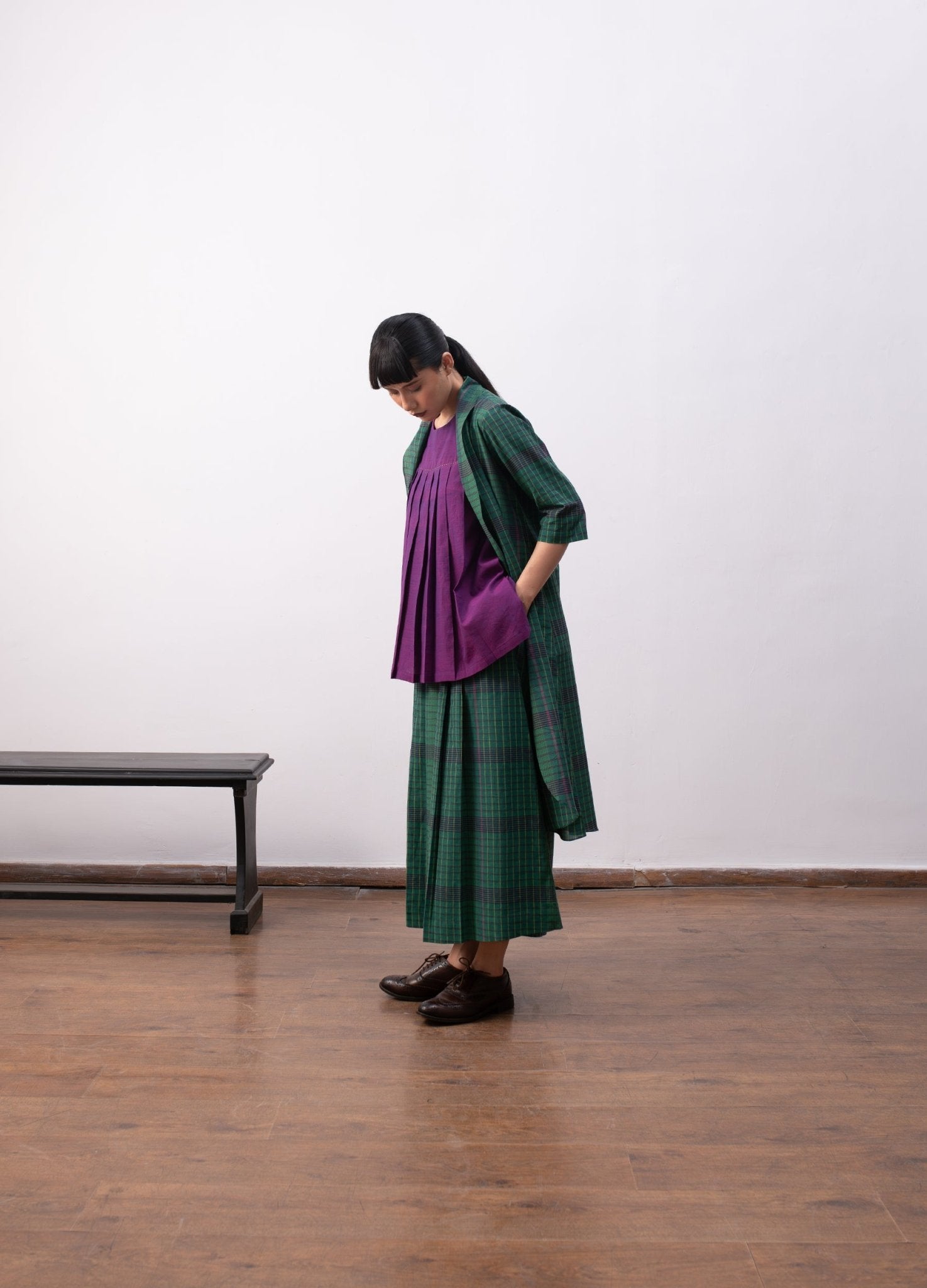 Delaunay Layered Set - Madras Checks - CiceroniSkirt SetHiranya