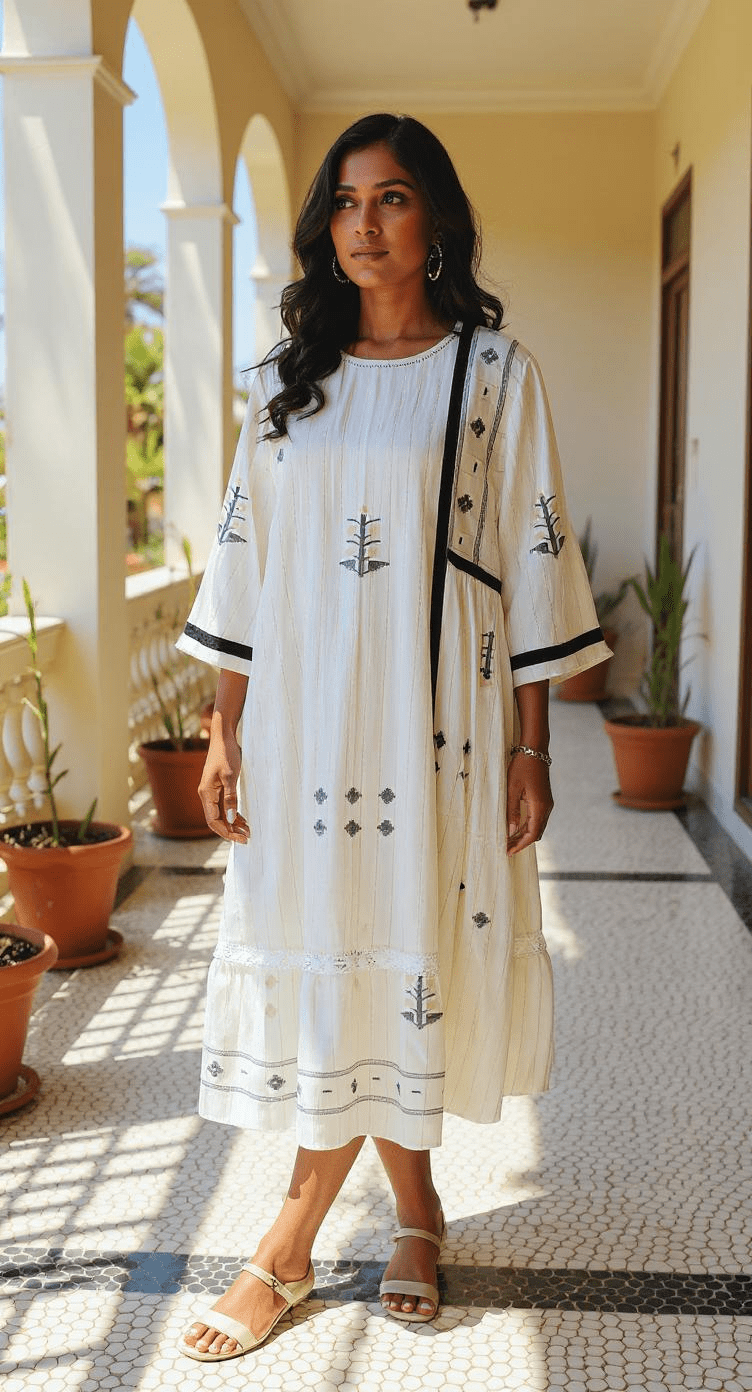 Delft Lace Dress - CiceroniDressesBhomra