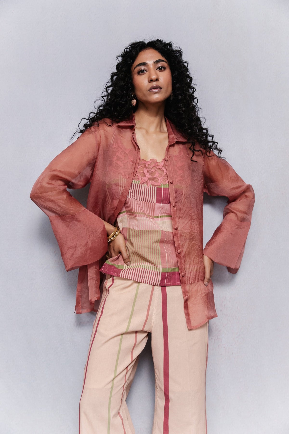 Delilah Organza Shirt Set - CiceroniBag CharmsSubbah