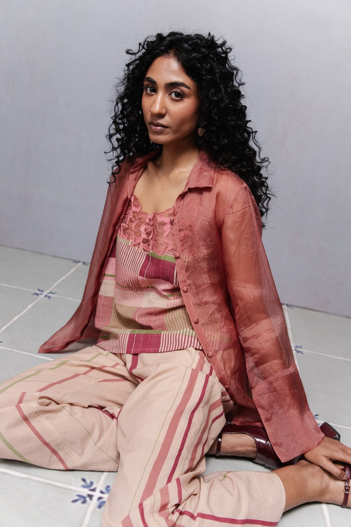 Delilah Organza Shirt Set - CiceroniBag CharmsSubbah