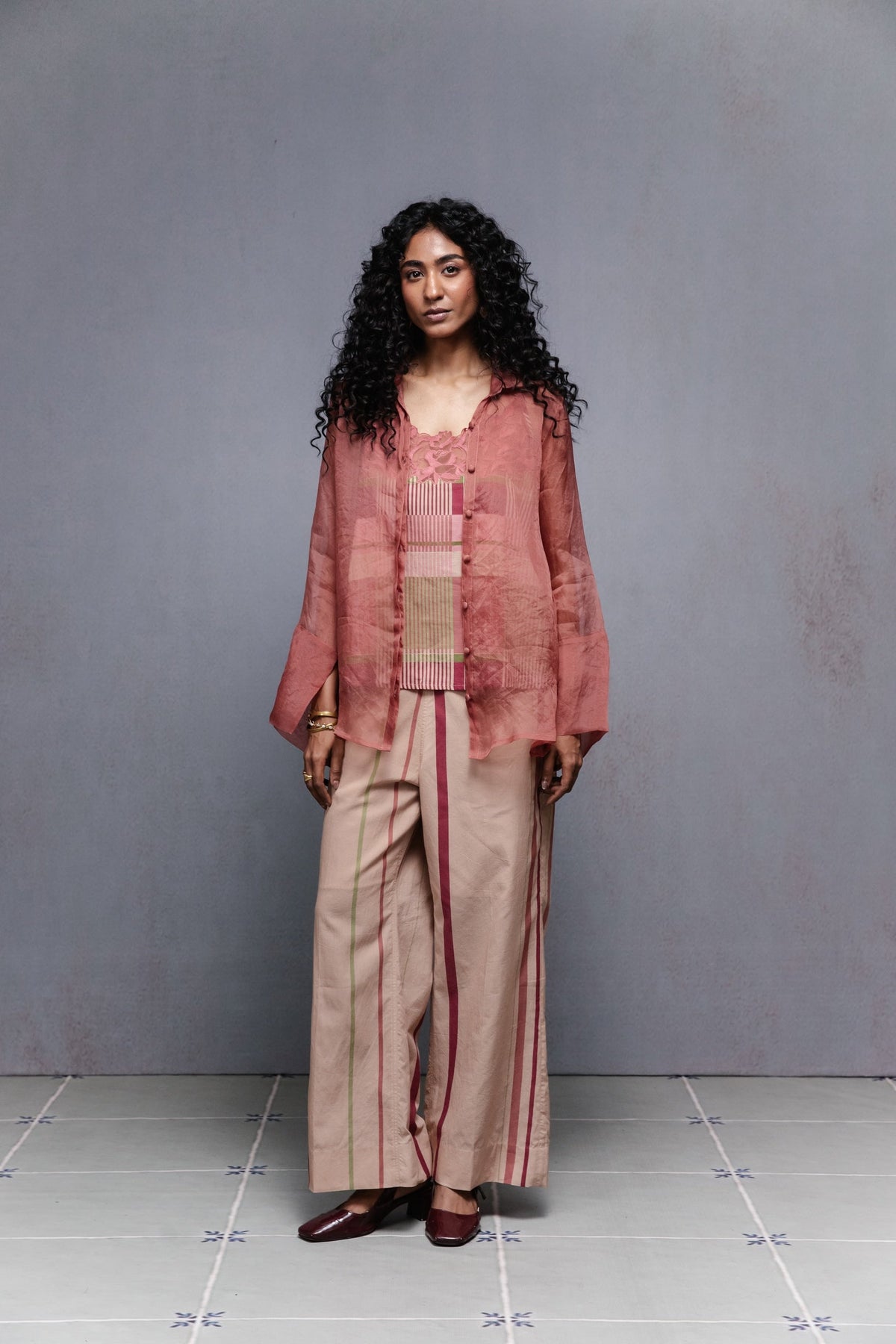 Delilah Organza Shirt Set - CiceroniBag CharmsSubbah