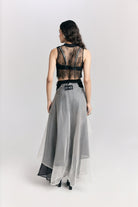 Denim Organza Skirt - CiceroniSkirtPriyanca Khanna