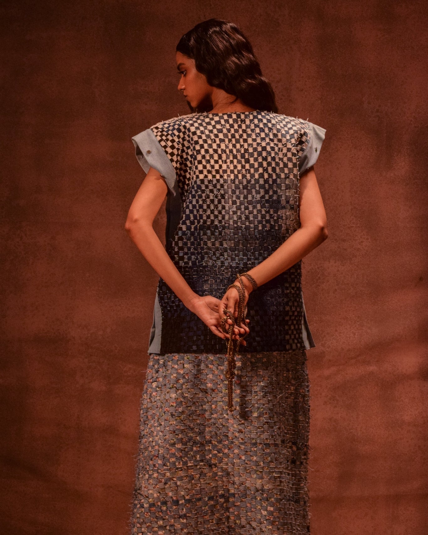 Denim Weave Square Top - CiceroniTopsAnam Husain