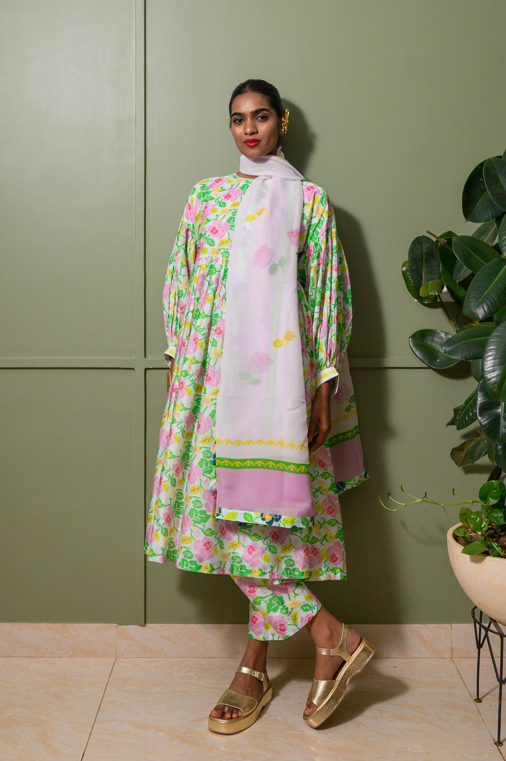 Desi Moonflower Kurta Set - CiceroniKurta Set, Festive WearPrachi Kamat