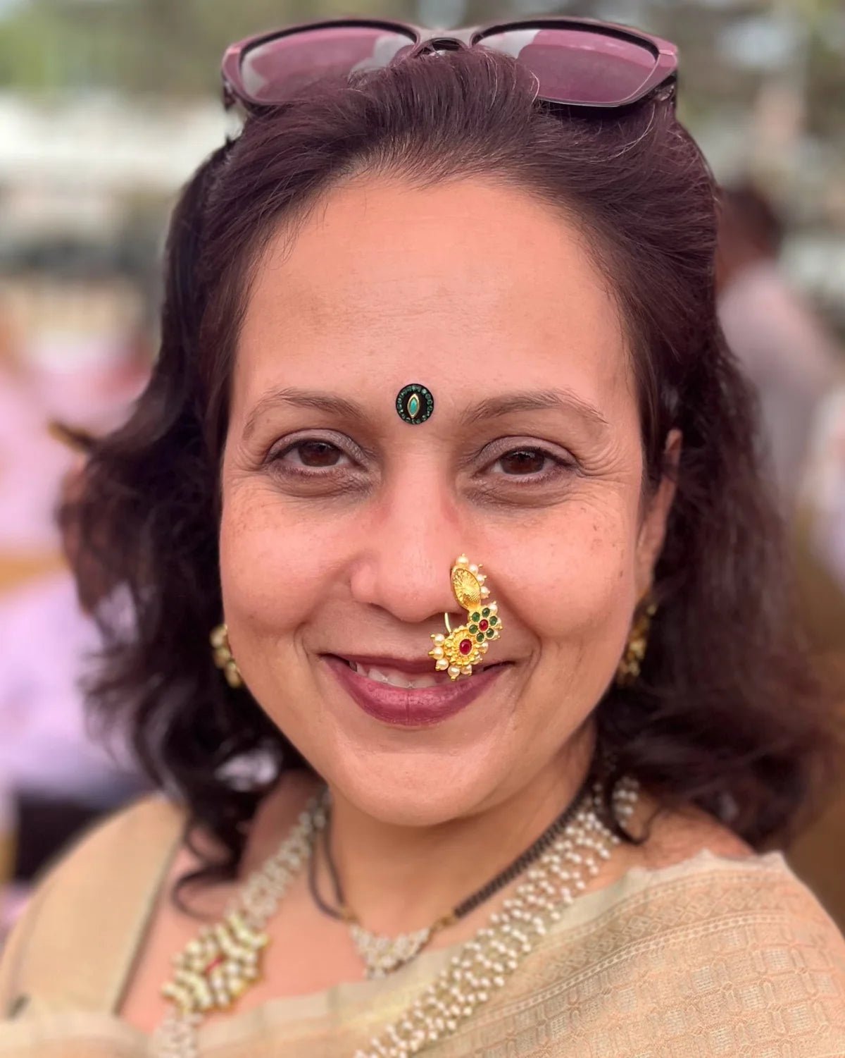 Devyani S - Jewel Halo Set - CiceroniBindiThe Bindi Project