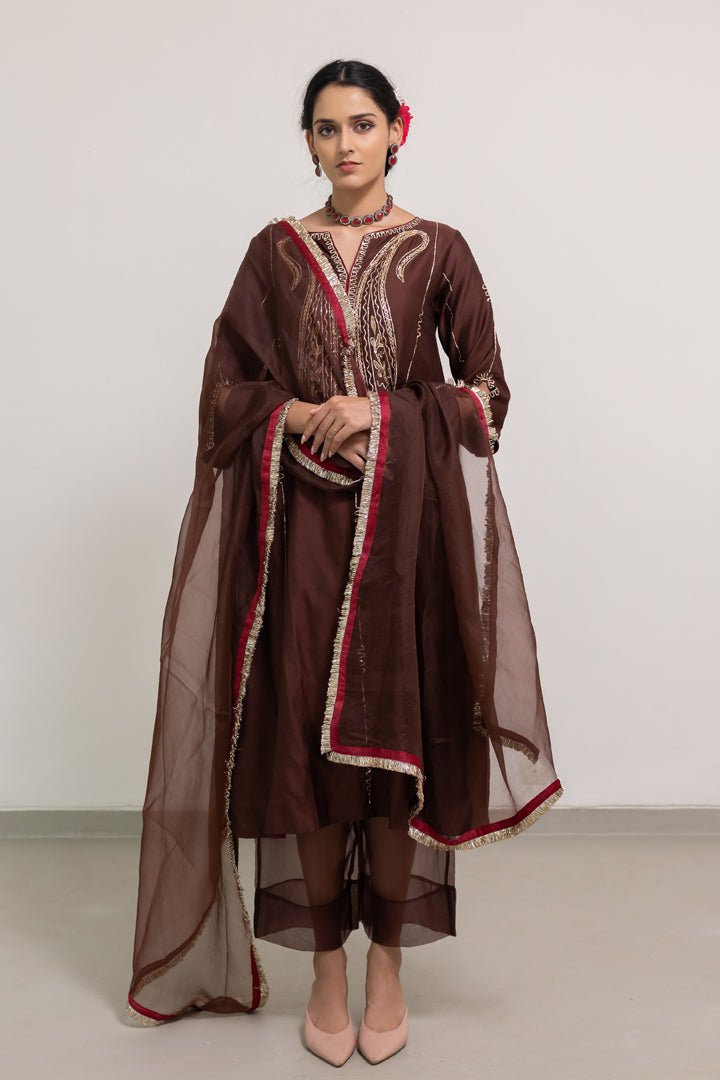 Dhaaraa Paisely Kurta Set with Dupatta - CiceroniKurta Set, Festive WearSilai Studio
