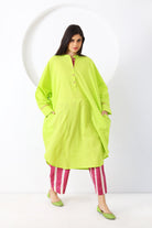 Dhaari Co - ord Set - Lime Green - CiceroniKurta Set, Everyday WearSheetal Joshi Verma