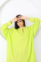 Dhaari Co - ord Set - Lime Green - CiceroniKurta Set, Everyday WearSheetal Joshi Verma