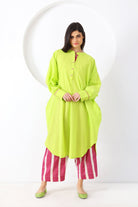Dhaari Co - ord Set - Lime Green - CiceroniKurta Set, Everyday WearSheetal Joshi Verma