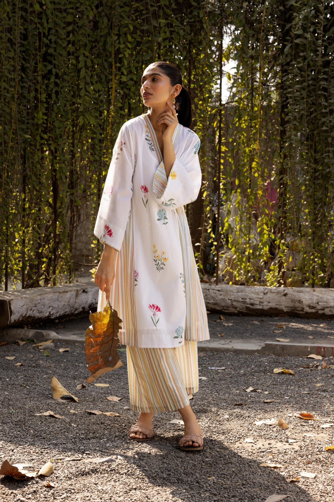 Dia Choga Set - White - CiceroniKurta SetLabel Shreya Sharma