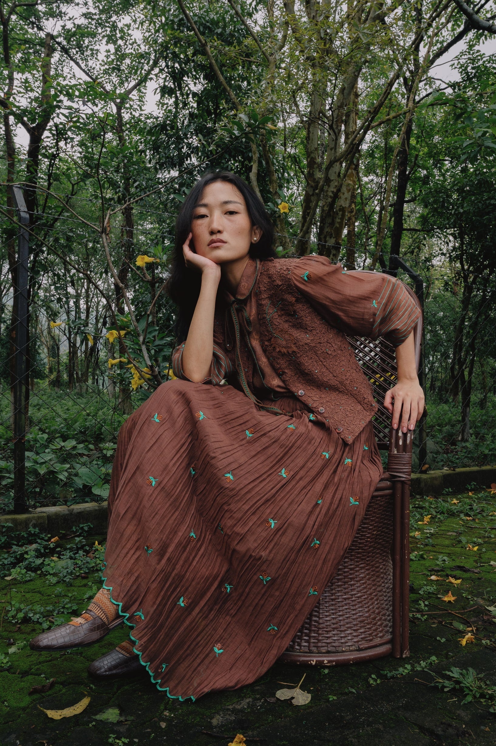 Dove Set - Brown - CiceroniSkirt SetGaach