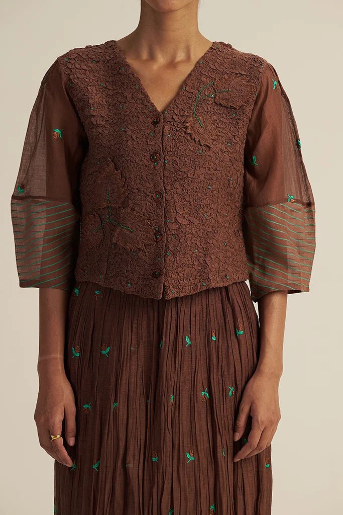 Dove Set - Brown - CiceroniSkirt SetGaach