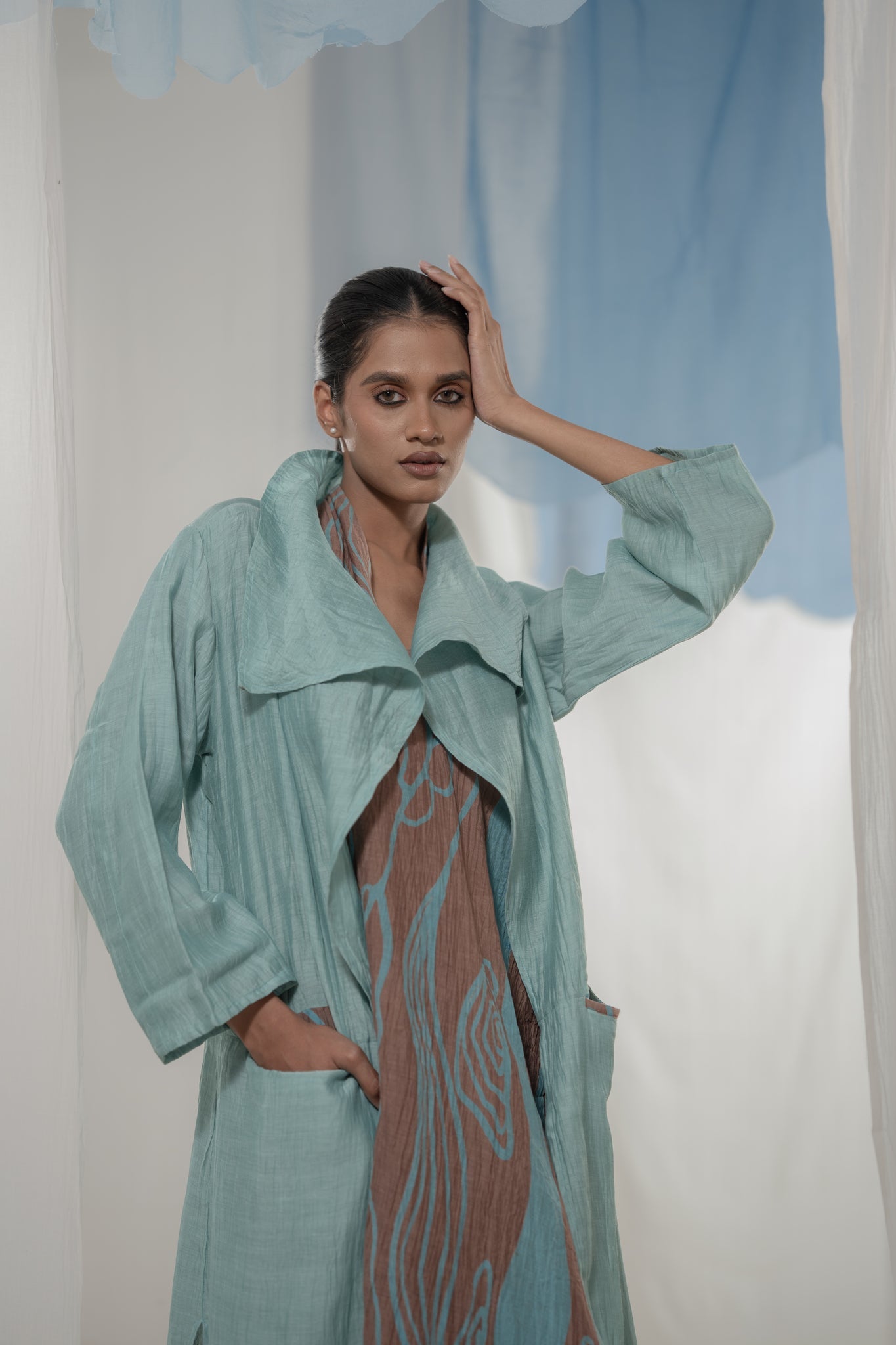 Drape Jacket - CiceroniJacketsAmoda - Essence Of India