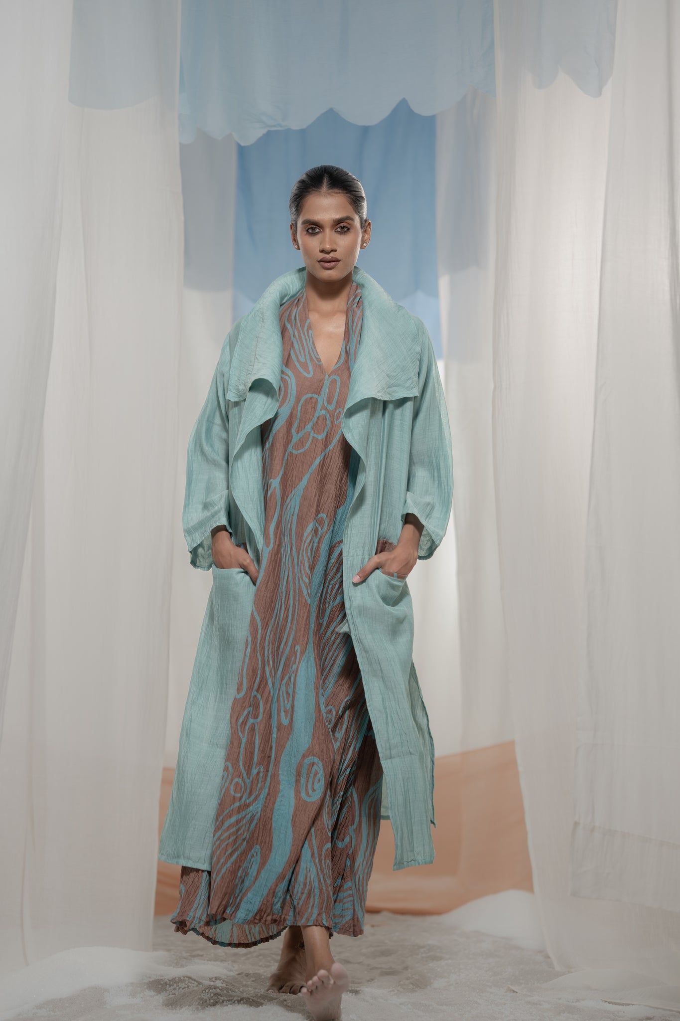 Drape Jacket - CiceroniJacketsAmoda - Essence Of India