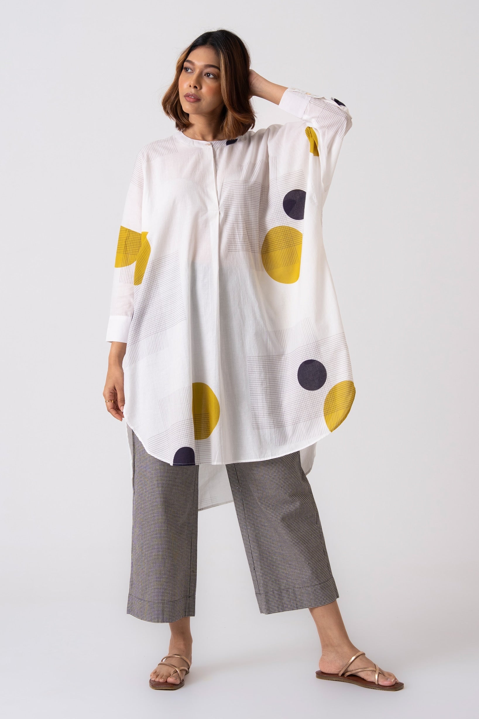 Dream Tunic - Lime green - CiceroniKurta, Everyday WearThe Kaatn Trail