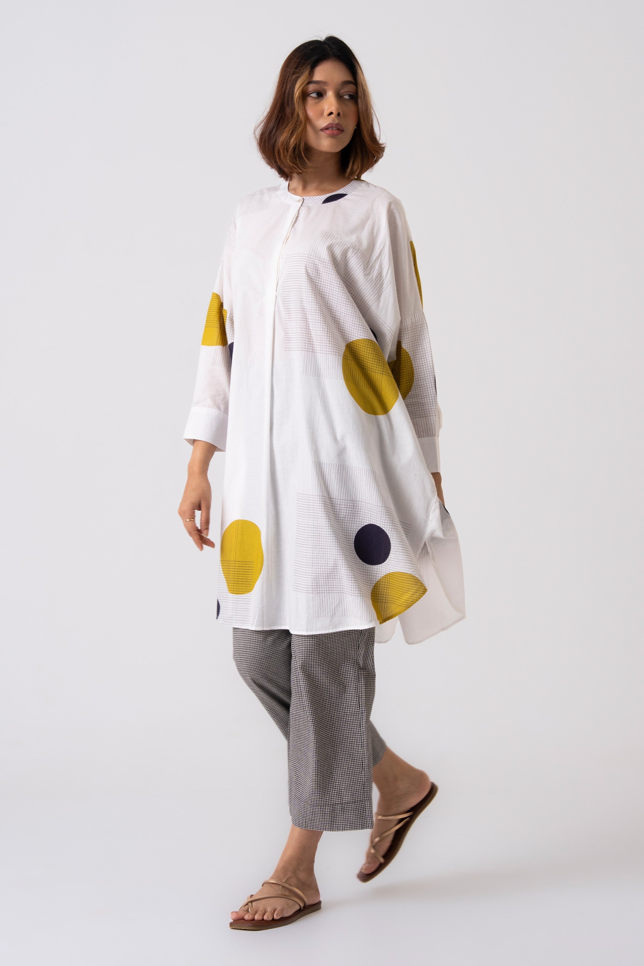 Dream Tunic - Lime green - CiceroniKurta, Everyday WearThe Kaatn Trail