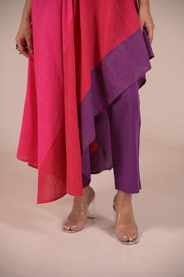 Dress, Rasa kurta long with embroidery - CiceroniDressesRang by Rajvi