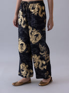 Druk Black/Gold Pyjama - CiceroniWomen PantsShades of India