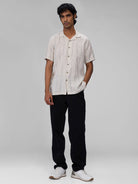 Dune Stripe 100% Linen Cuban Collar Shirt - CiceroniMen Shirtsbhrāta