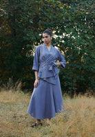 Dusk Co - Linen Asymmetrical Skirt Set - CiceroniSkirt SetSaphed