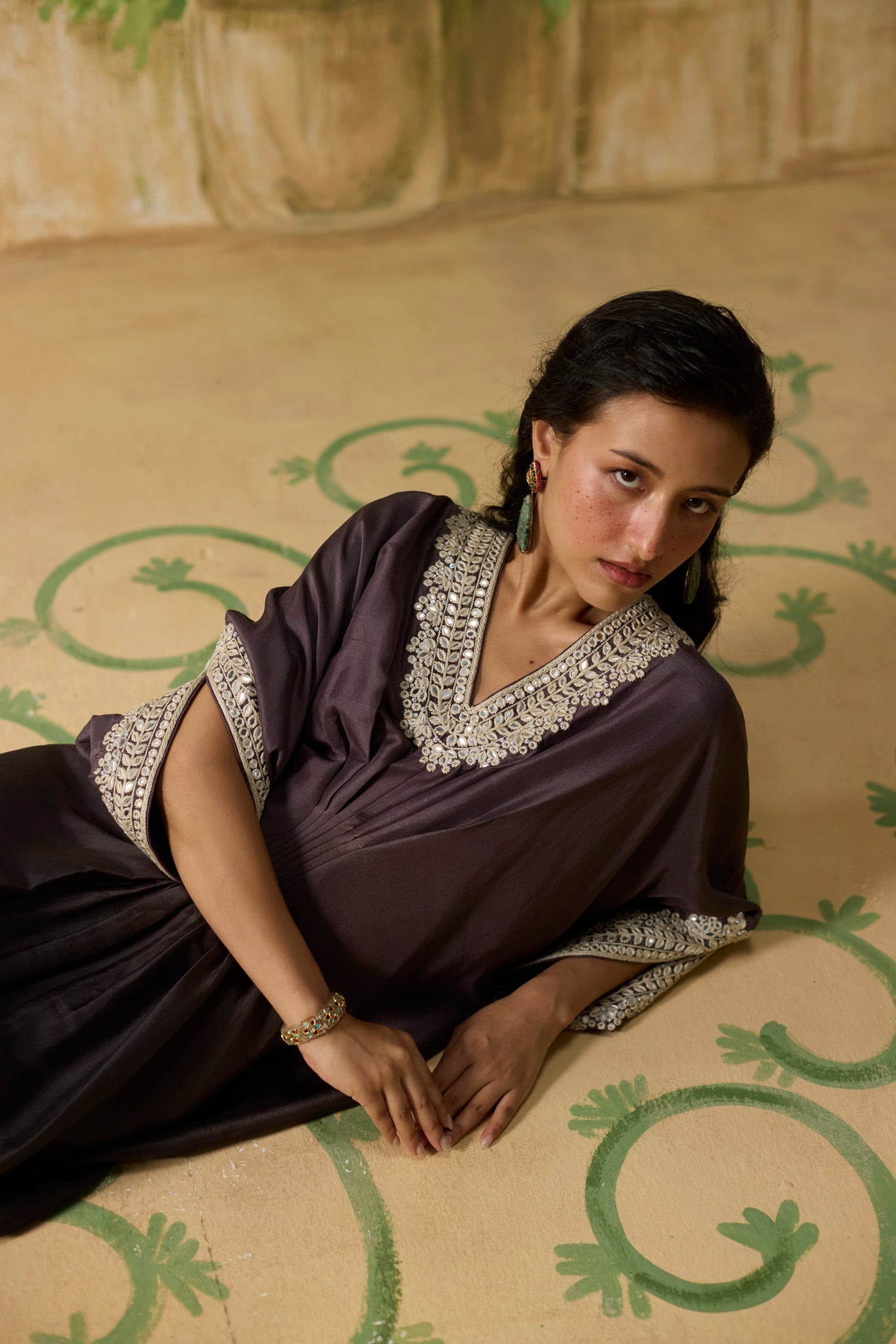 Dusk Kaftan - Purple - CiceroniKaftanKhyati Rughani