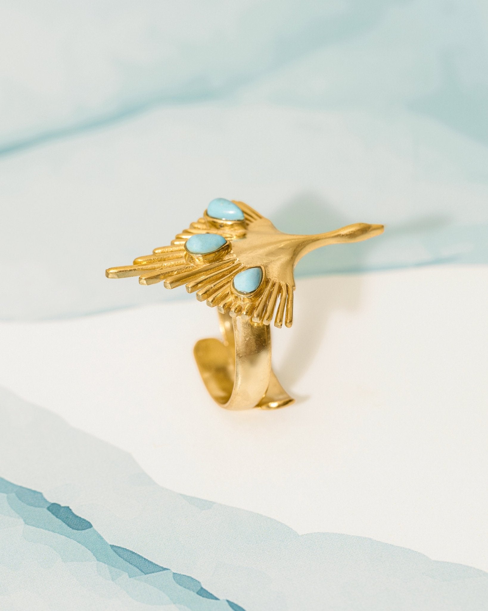 Eagle Turq Ring - CiceroniRingUnbent