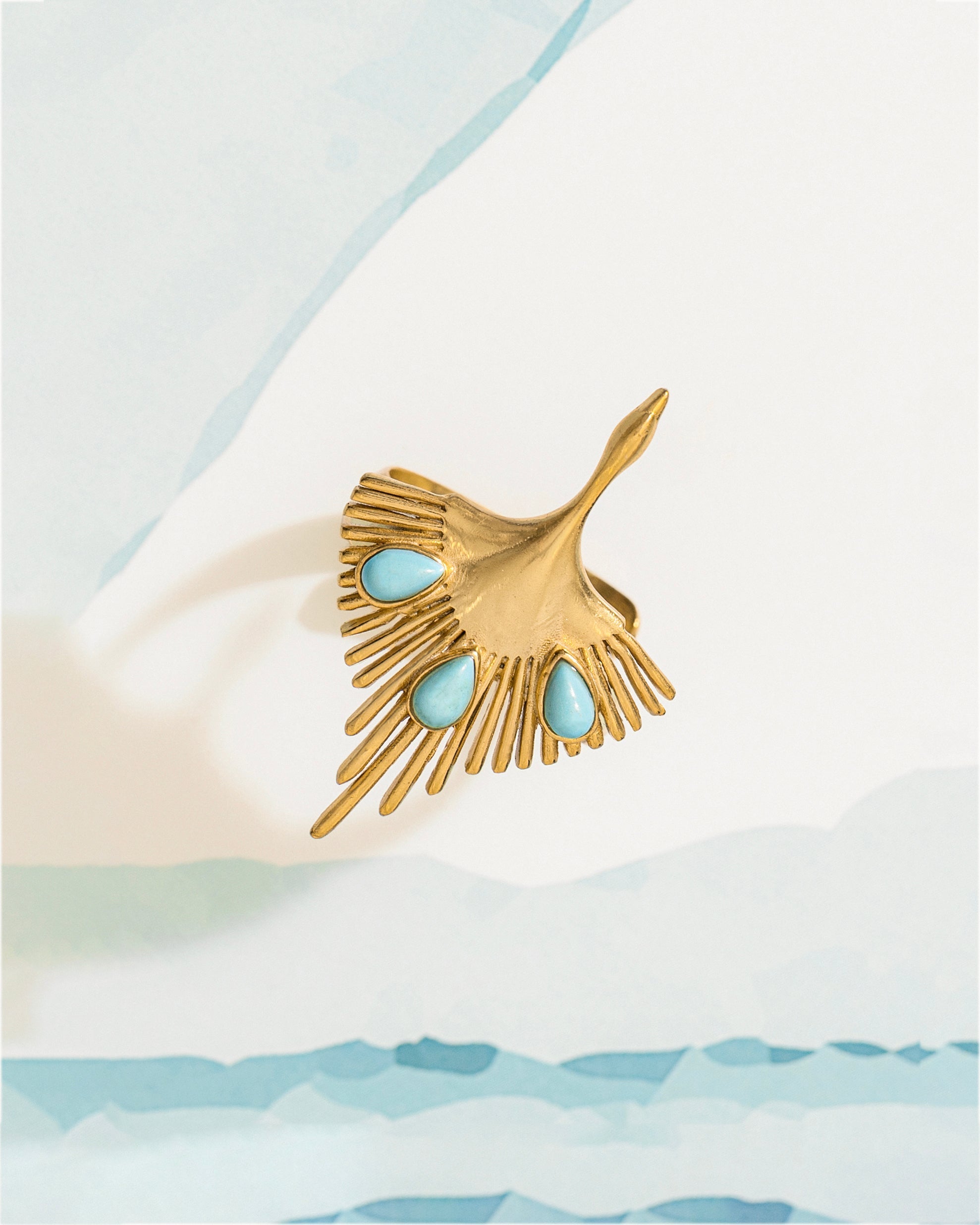 Eagle Turq Ring - CiceroniRingUnbent