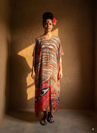 Earthy Durga Kaftan - CiceroniKaftanRed Lotus Stories