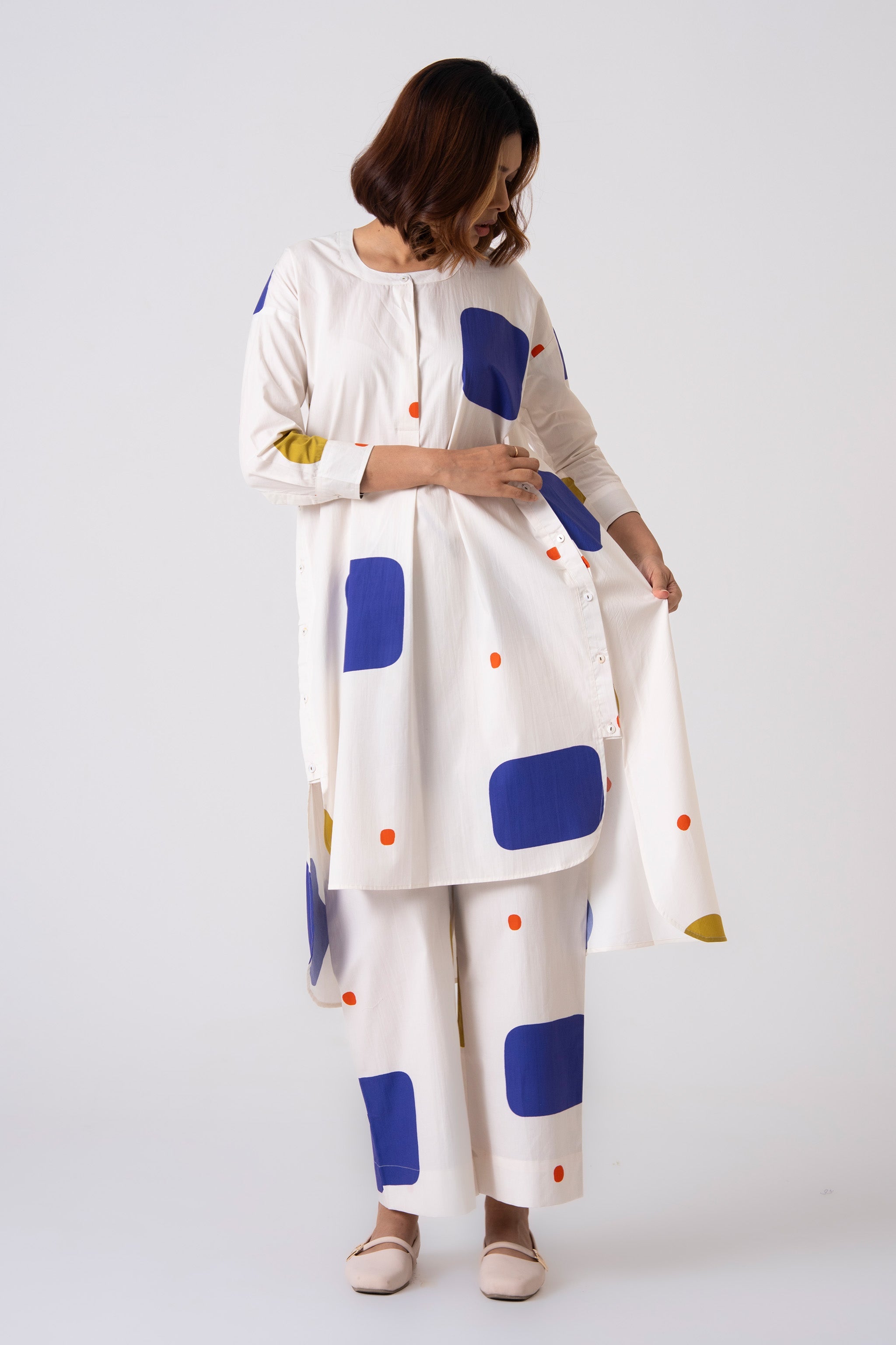 Echo Co-ord - Blue - CiceroniKurta Set, Everyday WearThe Kaatn Trail