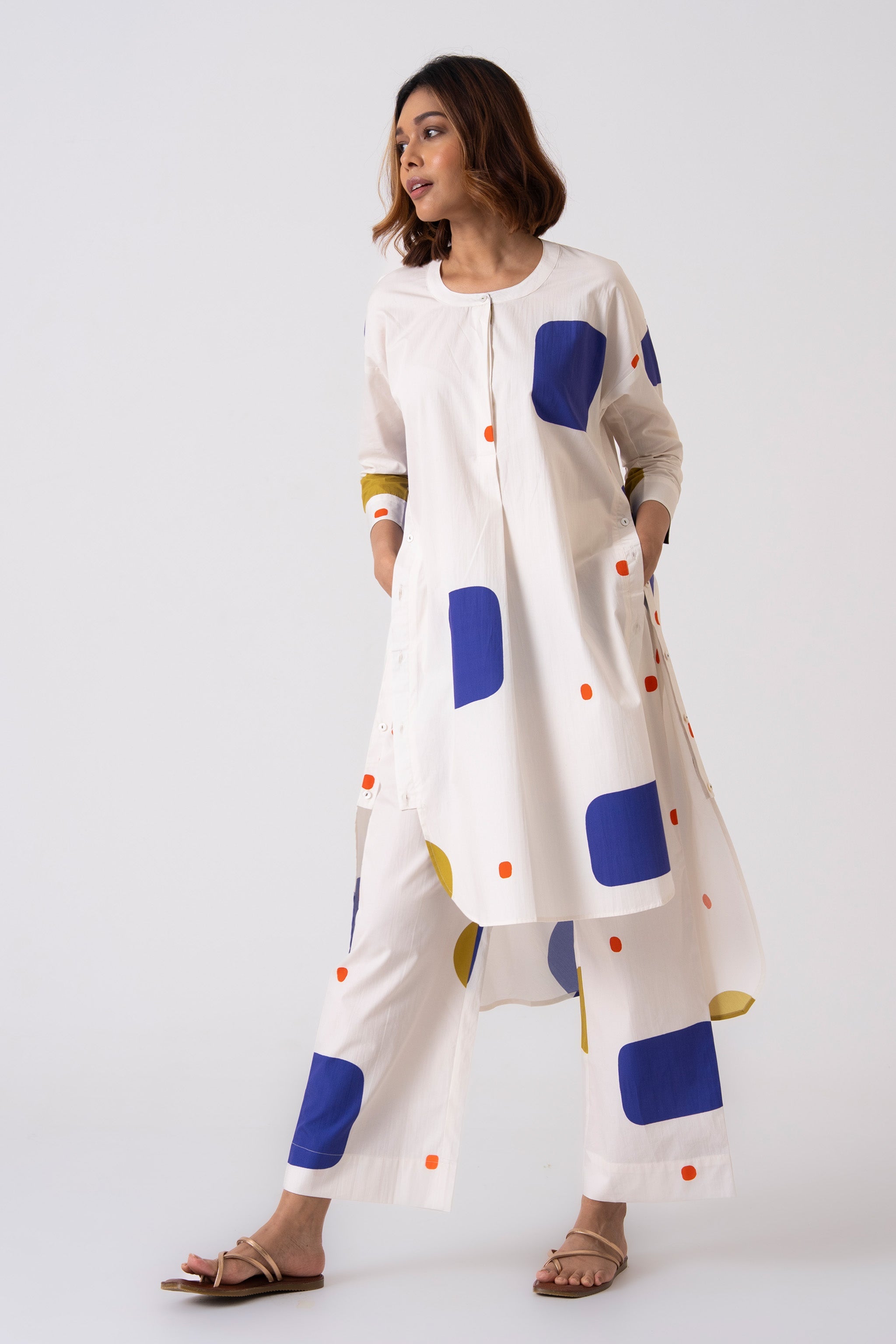 Echo Co-ord - Blue - CiceroniKurta Set, Everyday WearThe Kaatn Trail