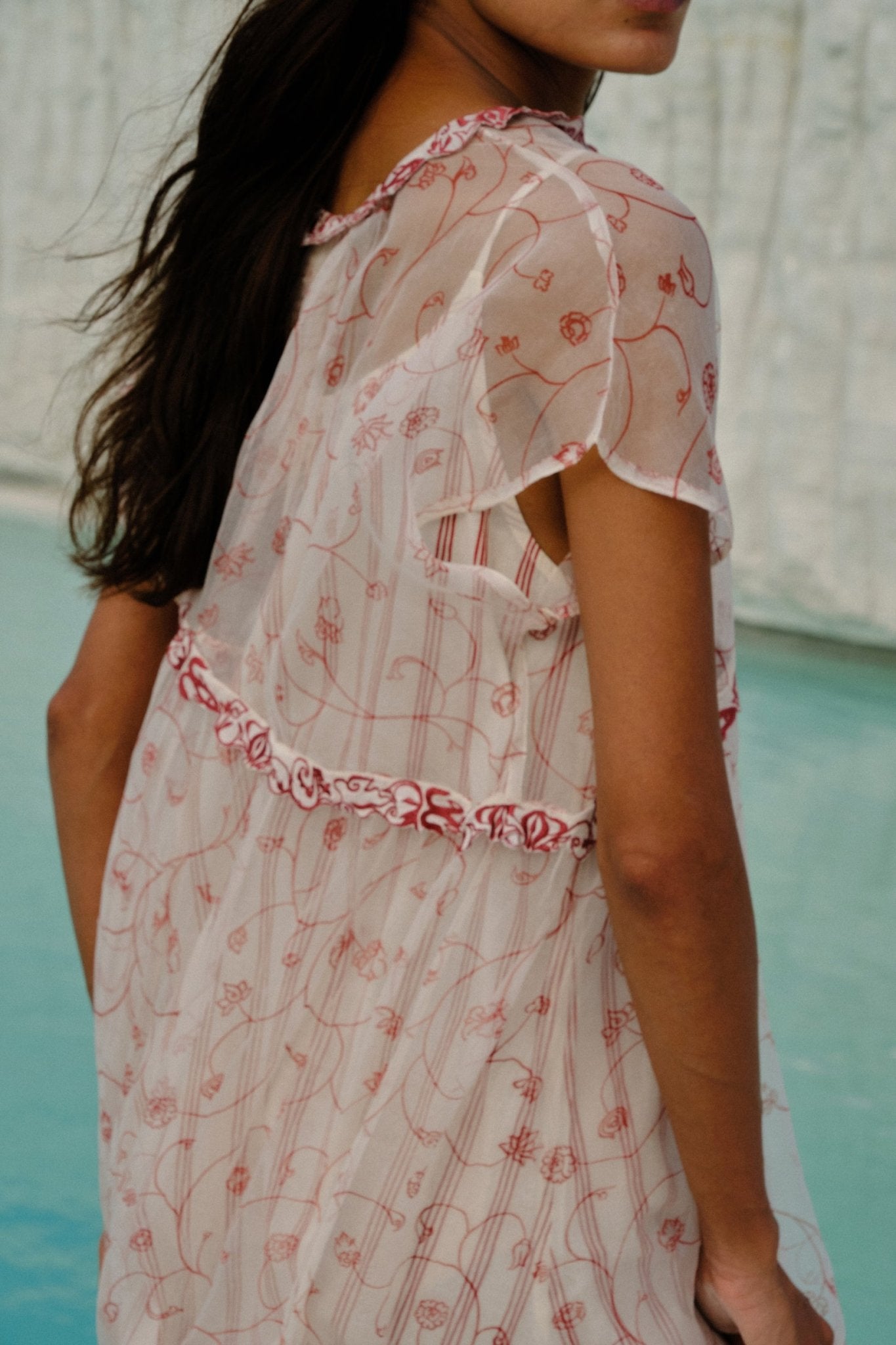 Ei Mon Organza Tier Dress - CiceroniDressesAhmev