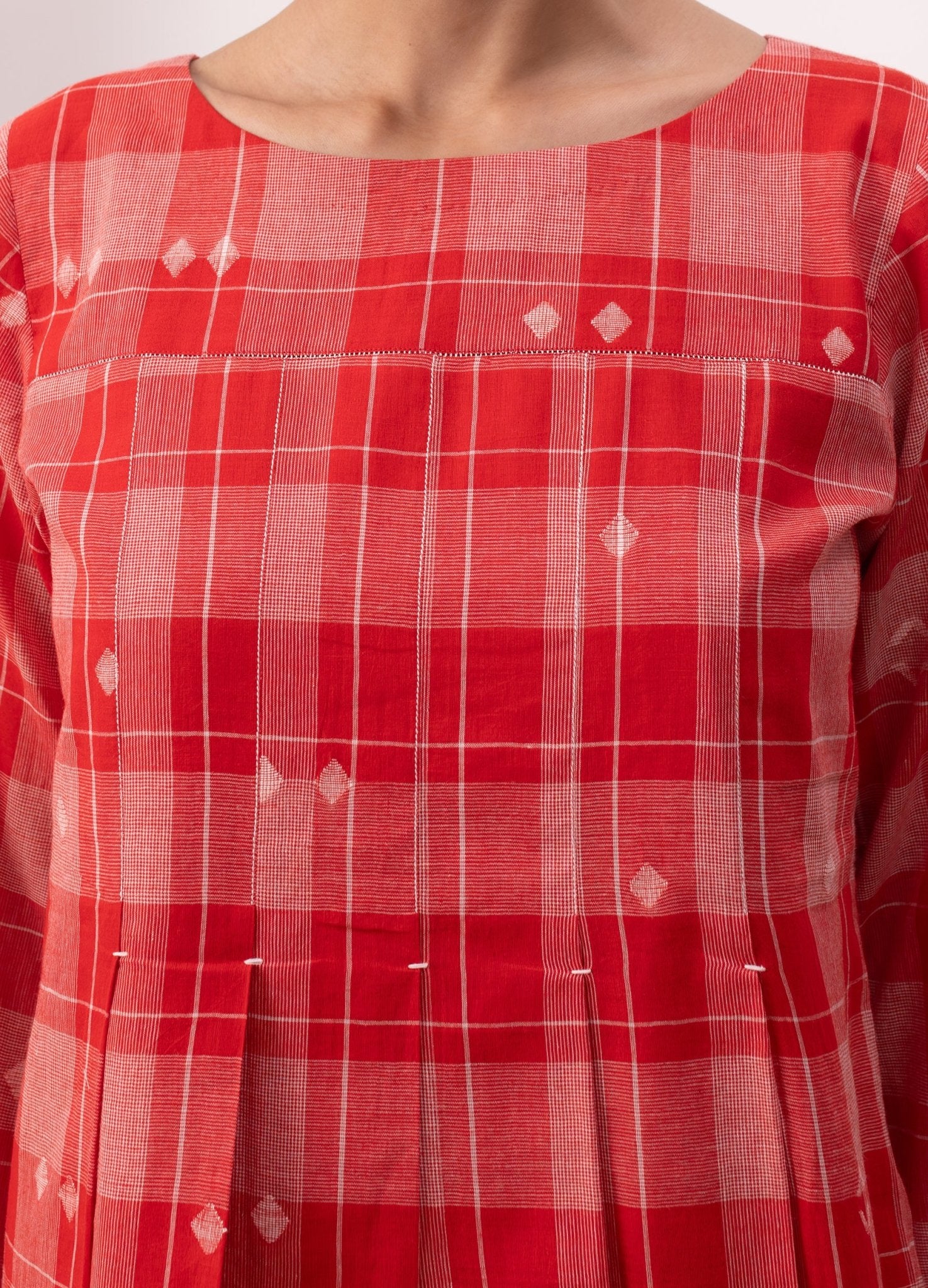 Eileen Dress - Red & White - CiceroniSkirt SetHiranya