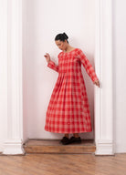 Eileen Dress - Red & White - CiceroniSkirt SetHiranya