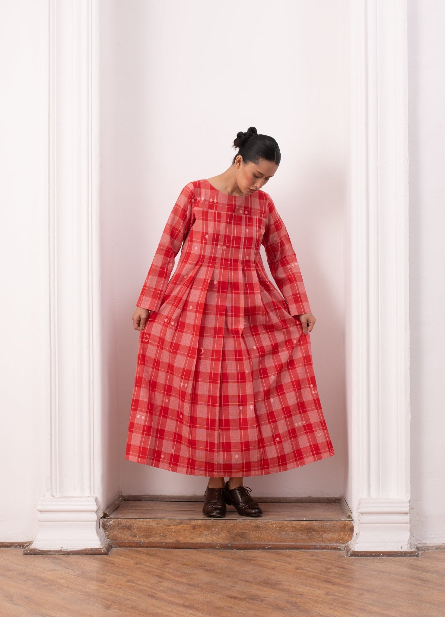 Eileen Dress - Red & White - CiceroniSkirt SetHiranya