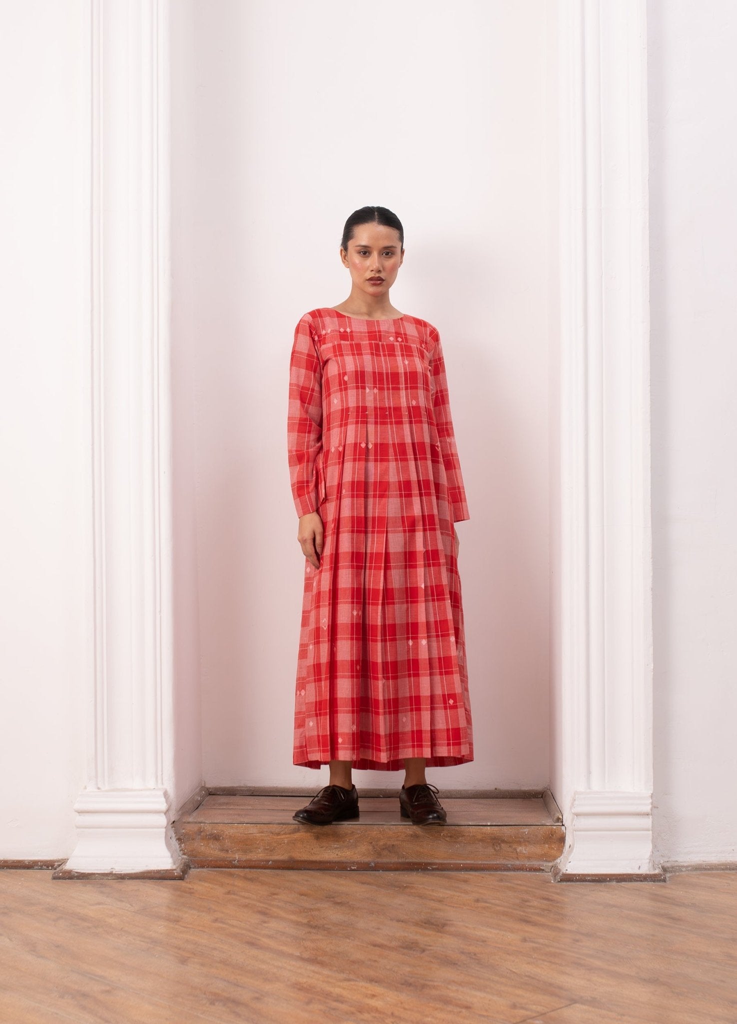 Eileen Dress - Red & White - CiceroniSkirt SetHiranya