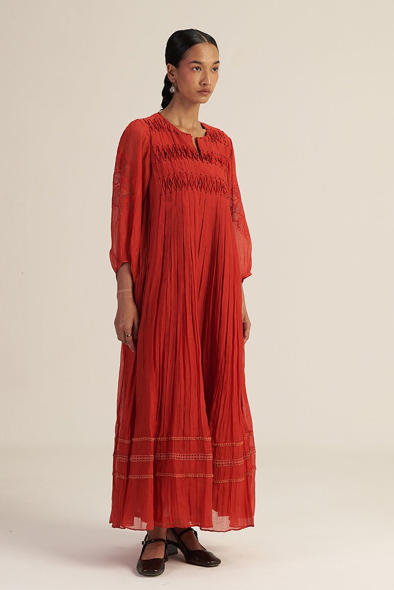Eka Dress - Red - CiceroniDressesGaach
