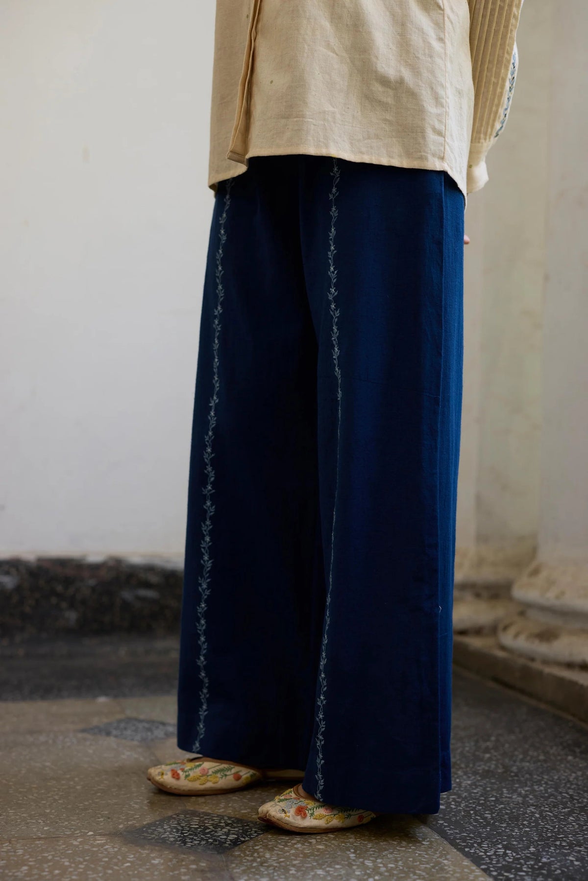 Elara Co-ord Set - Yellow and Blue - CiceroniCo-ord SetKhyati Rughani
