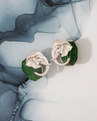 Ele Malachite Silver Studs - CiceroniEarringUnbent